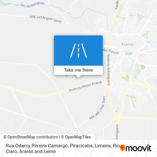Rua Odarcy Pereira Camargo map