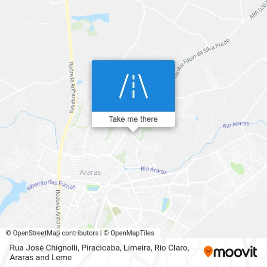 Rua José Chignolli map