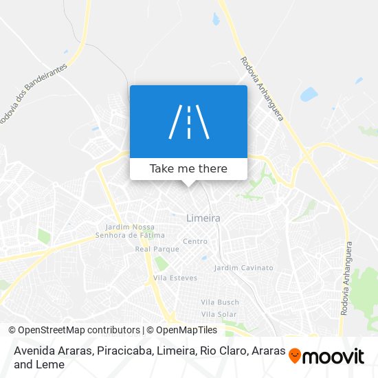 Mapa Avenida Araras