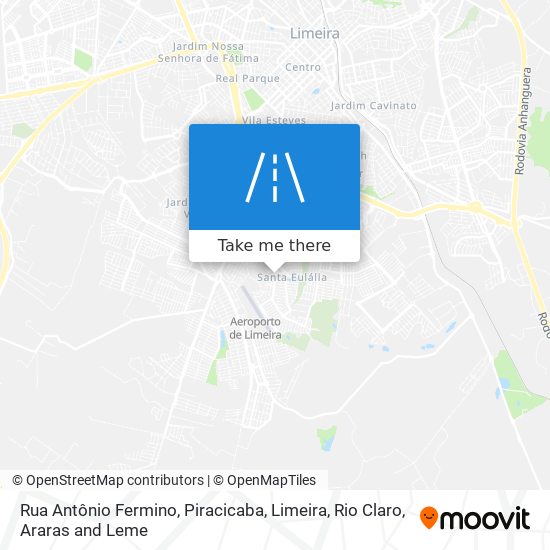 Mapa Rua Antônio Fermino