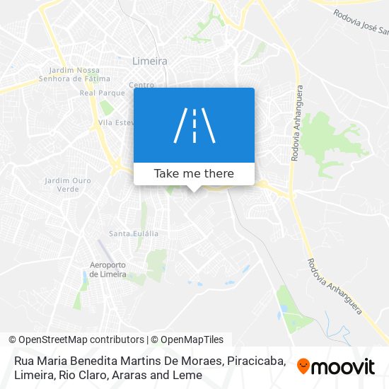 Mapa Rua Maria Benedita Martins De Moraes