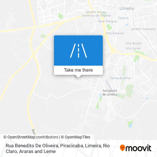 Rua Benedito De Oliveira map