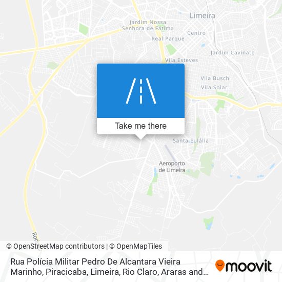 Rua Polícia Militar Pedro De Alcantara Vieira Marinho map