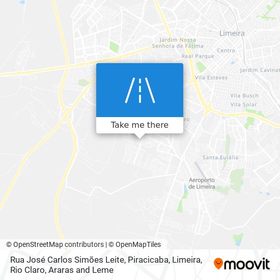 Rua José Carlos Simões Leite map