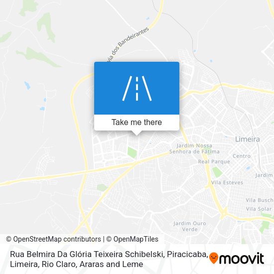 Rua Belmira Da Glória Teixeira Schibelski map