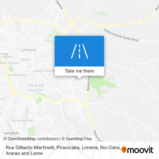 Rua Gilberto Martinelli map