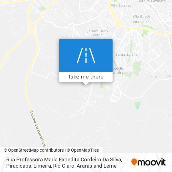 Mapa Rua Professora Maria Expedita Cordeiro Da Silva