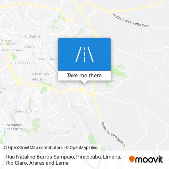 Mapa Rua Natalino Barros Sampaio