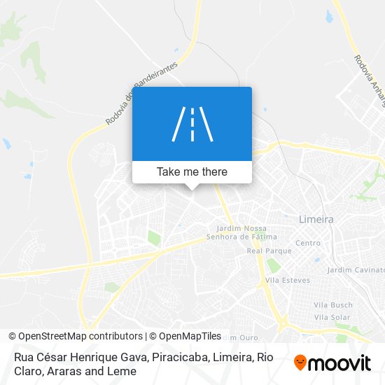 Mapa Rua César Henrique Gava