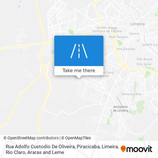 Mapa Rua Adolfo Custodio De Oliveira