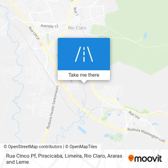 Rua Cinco Pf map