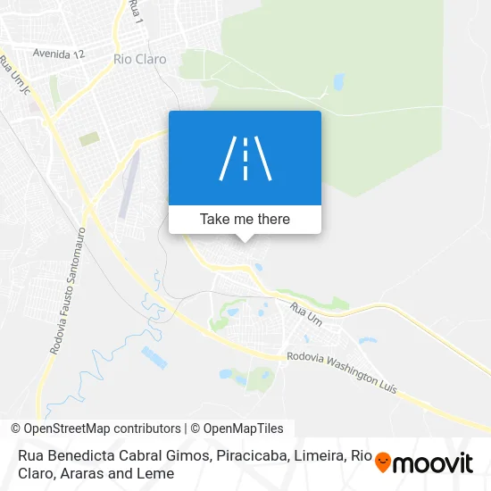 Rua Benedicta Cabral Gimos map