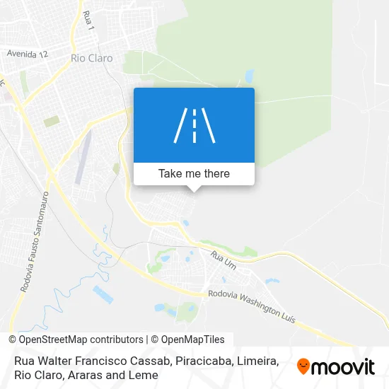 Rua Walter Francisco Cassab map