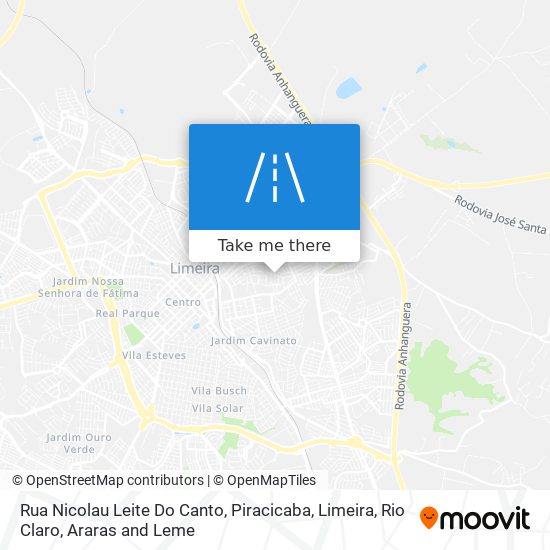 Mapa Rua Nicolau Leite Do Canto