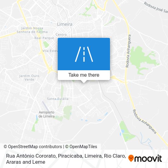 Rua Antônio Cororato map