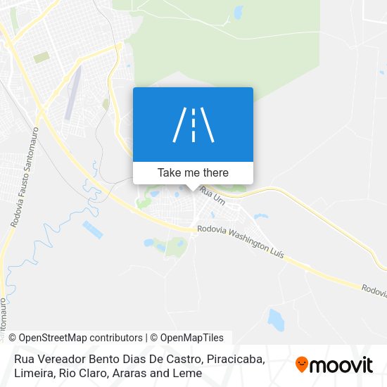 Rua Vereador Bento Dias De Castro map