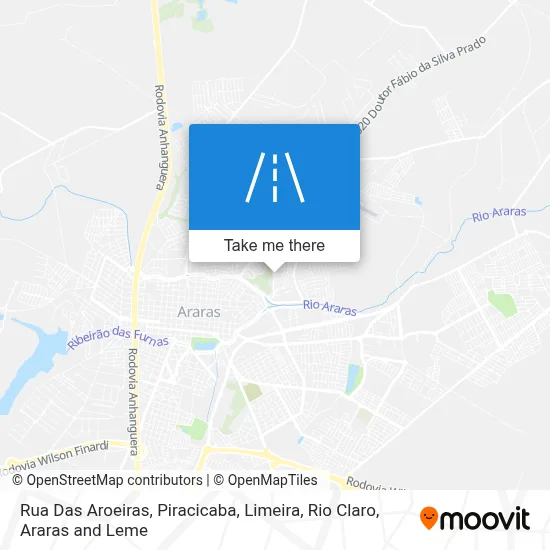 Rua Das Aroeiras map