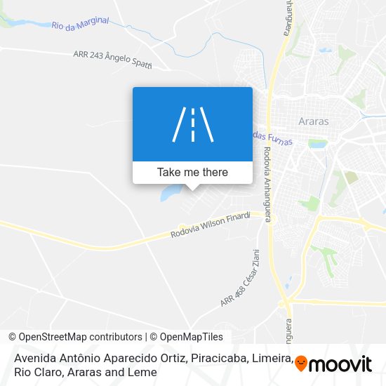 Avenida Antônio Aparecido Ortiz map