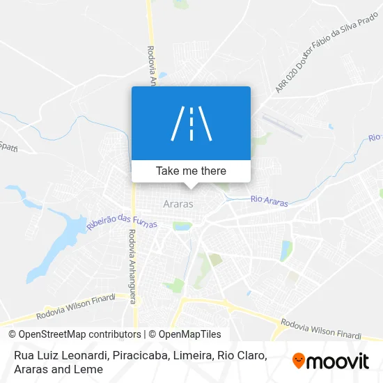 Rua Luiz Leonardi map