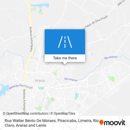 Rua Walter Bento De Moraes map