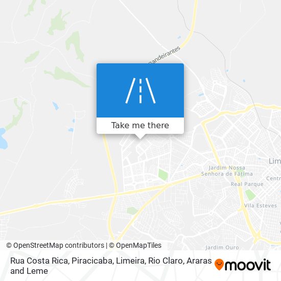 Rua Costa Rica map