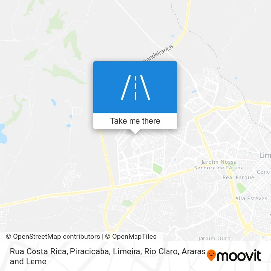 Rua Costa Rica map