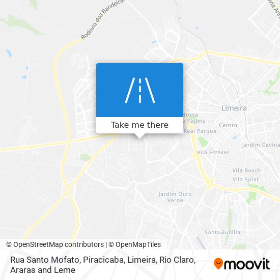 Mapa Rua Santo Mofato