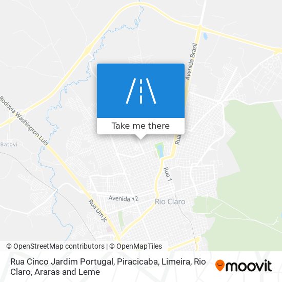 Rua Cinco Jardim Portugal map