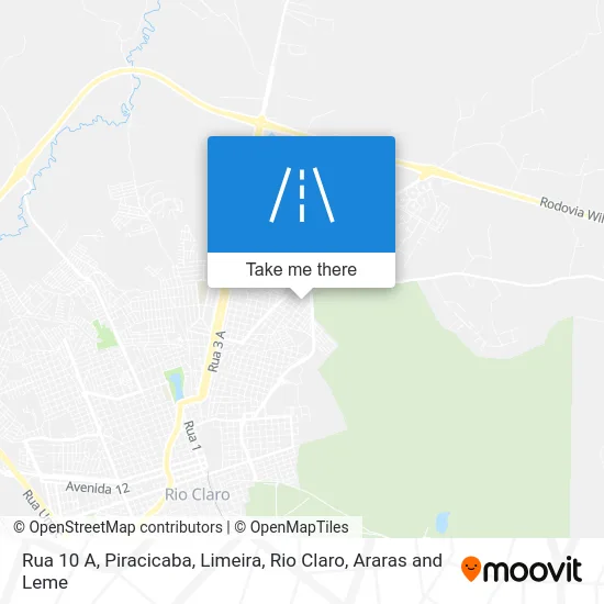 Rua 10 A map