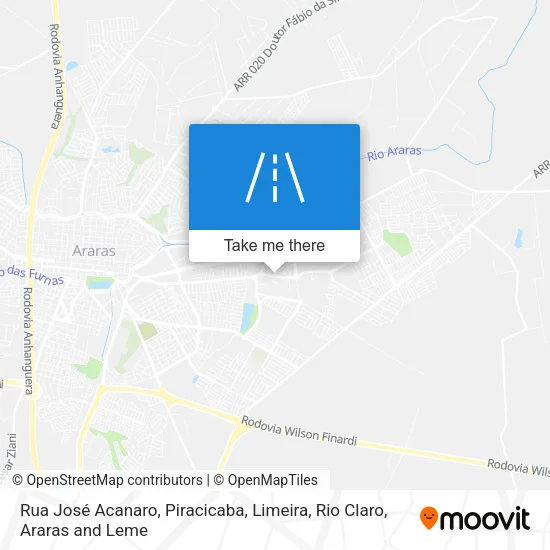 Rua José Acanaro map