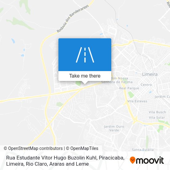 Rua Estudante Vítor Hugo Buzolin Kuhl map