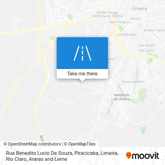 Rua Benedito Lucio De Souza map