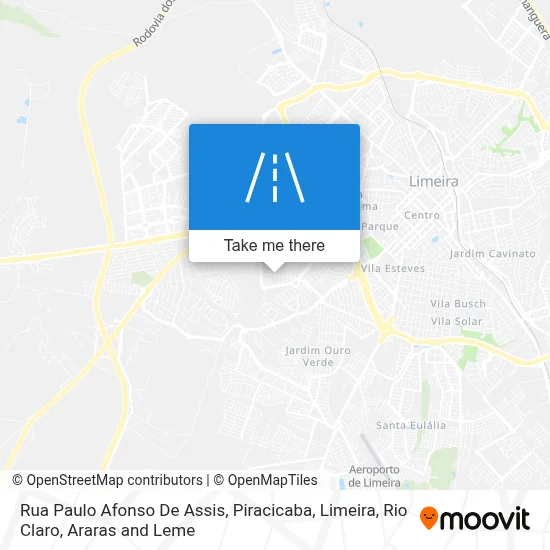 Rua Paulo Afonso De Assis map