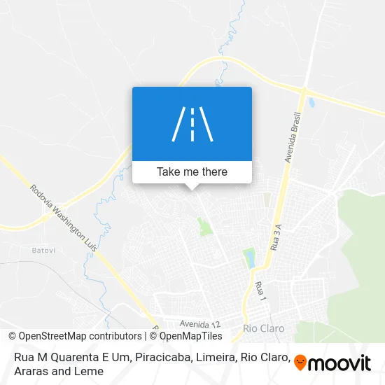 Rua M Quarenta E Um map