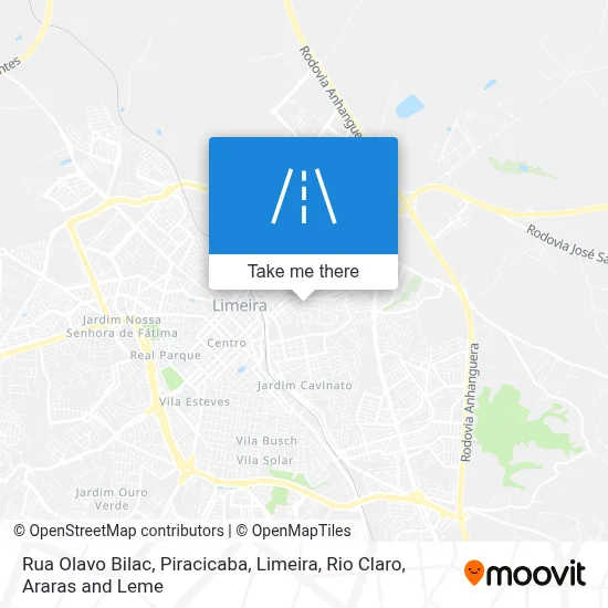Rua Olavo Bilac map