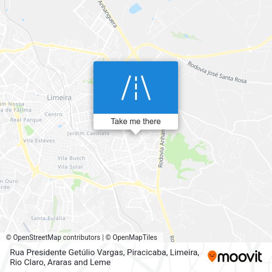 Rua Presidente Getúlio Vargas map