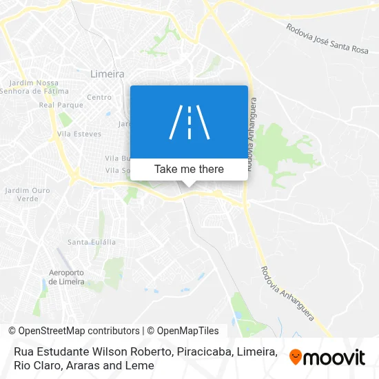 Rua Estudante Wilson Roberto map