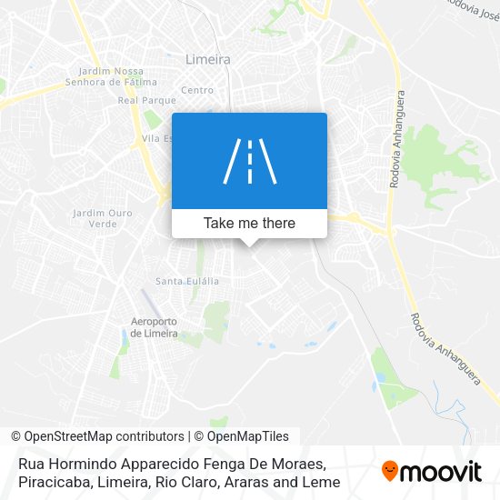Rua Hormindo Apparecido Fenga De Moraes map