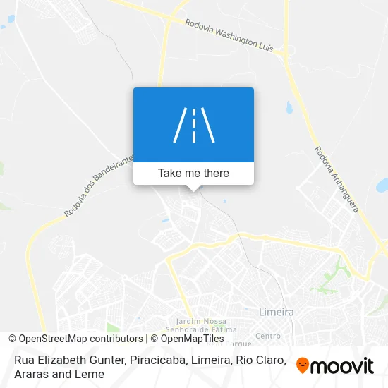 Rua Elizabeth Gunter map
