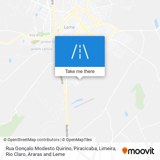 Mapa Rua Gonçalo Modesto Quirino