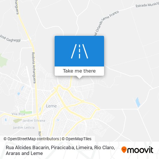 Mapa Rua Alcides Bacarin