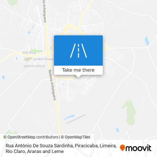 Mapa Rua Antônio De Souza Sardinha