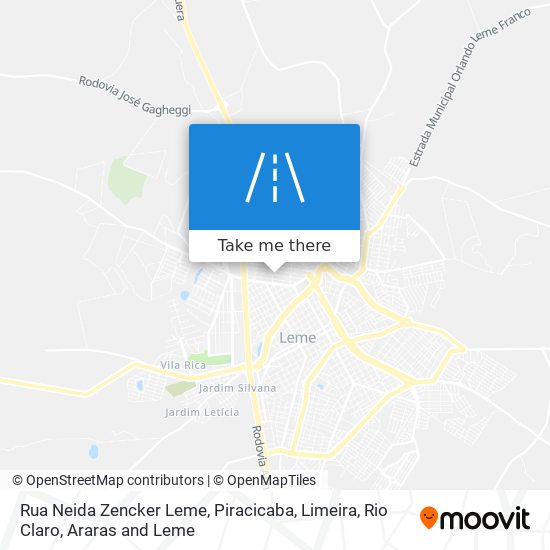 Rua Neida Zencker Leme map