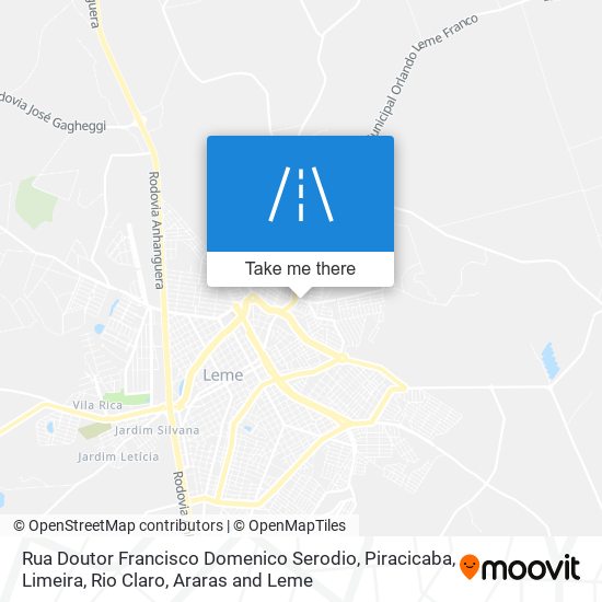 Mapa Rua Doutor Francisco Domenico Serodio