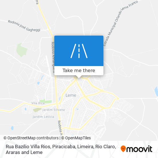 Mapa Rua Bazílio Villa Rios