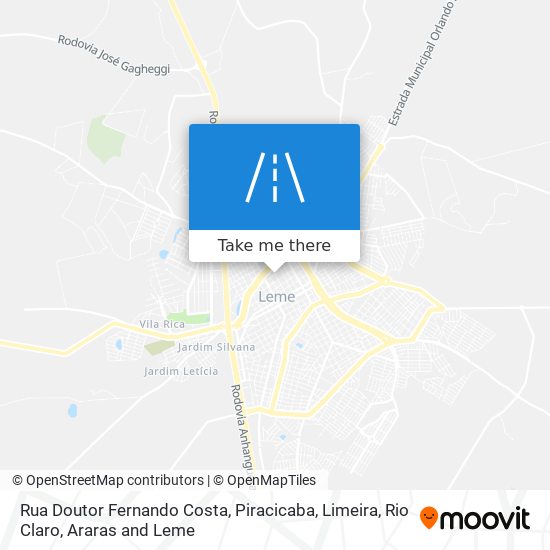 Mapa Rua Doutor Fernando Costa