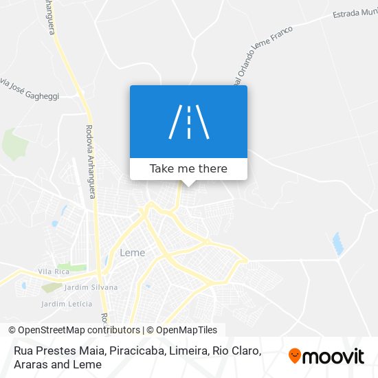 Mapa Rua Prestes Maia