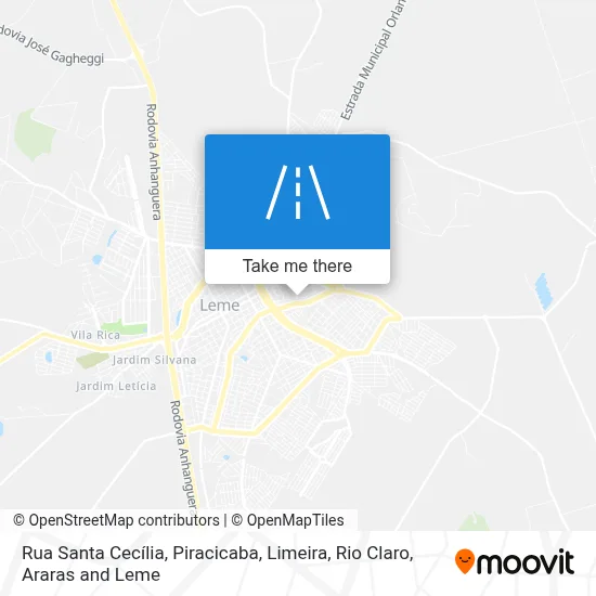 Rua Santa Cecília map