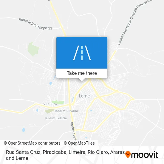 Rua Santa Cruz map