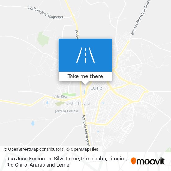 Rua José Franco Da Silva Leme map